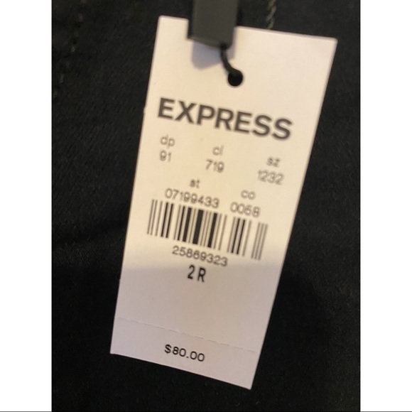 Express Mid Rise Black Skinny Jeans - Picture 6 of 6